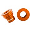 REAR WHEEL SPACER KTM SX/SX-F 125-450 03-12, EXC/EXC-F 125-530 03-23, SX85 12-24  ORANGE